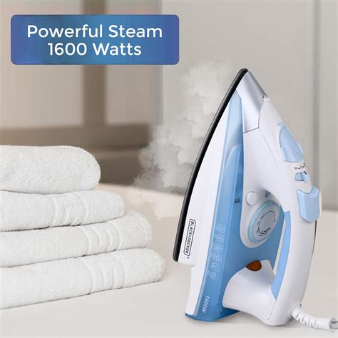 Black+Decker Steam Iron | 1600 Watt, 330 ml, 2 Yrs Warranty | Iron for ...
