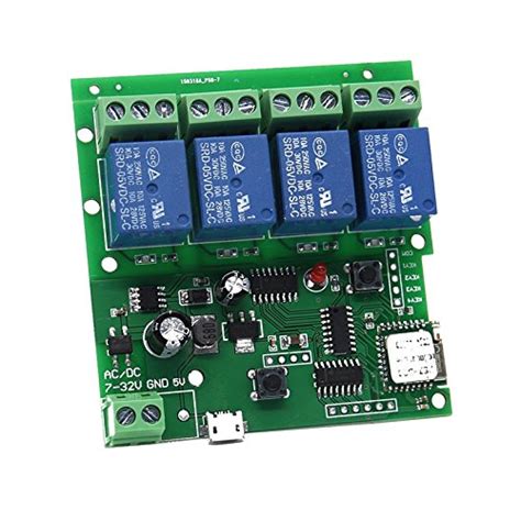 Buy 4 Channel WIFI Momentary Inching Relay Self-lock Switch Module,DIY ...