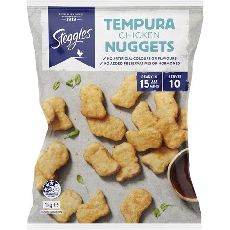Steggles Tempura Chicken Nuggets at Tawny Dunn blog