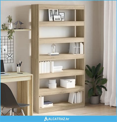 Polica Sonoma Hrast Konstruirano drvo 100 x 30 x 198 cm Police - NOVO