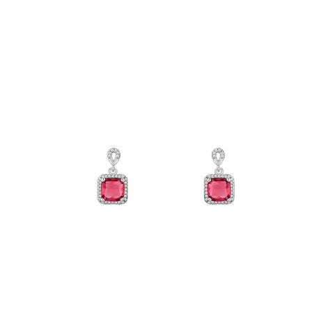 Buy GIVA 925 Pink Square Earrings Online