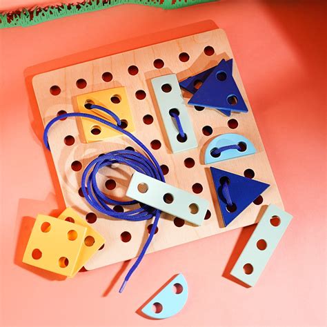 The Simple Joy of Lacing: Why Wooden Shape Boards are a Toddler's Best ...