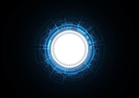 Technology Abstract Future Circle Background Vector 的图像结果