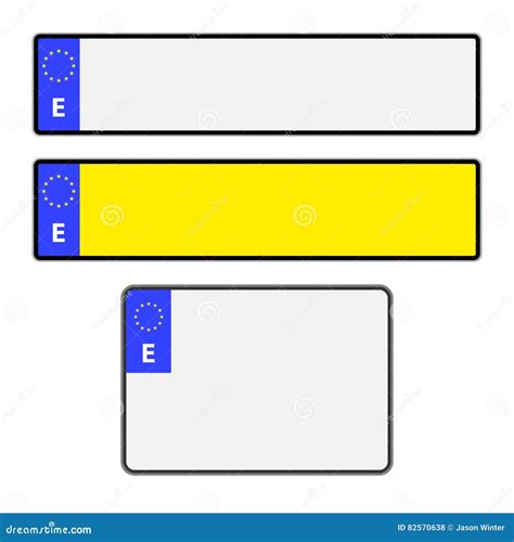 Spanish License Plates Vector Illustration | CartoonDealer.com #74320664