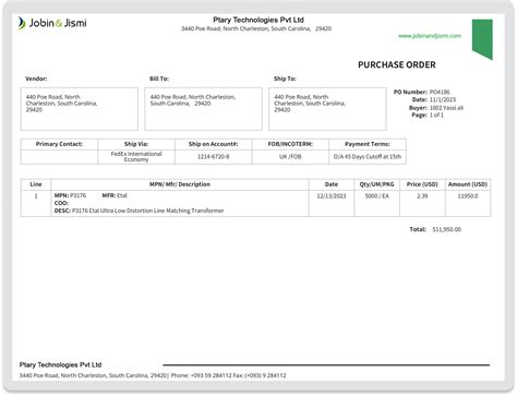 Purchase Order PDF in NetSuite