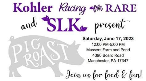 RACE for RARE Pig Roast, Musser's Pond, Manchester, 17 June 2023 ...