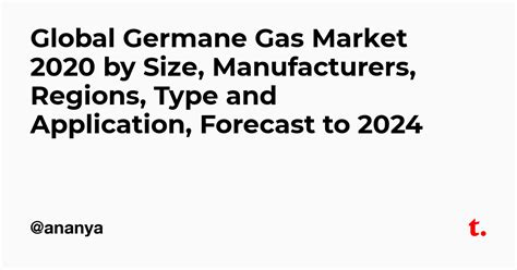 Global Germane Gas Market 2020 by Size, Manufacturers, Regions, Type ...