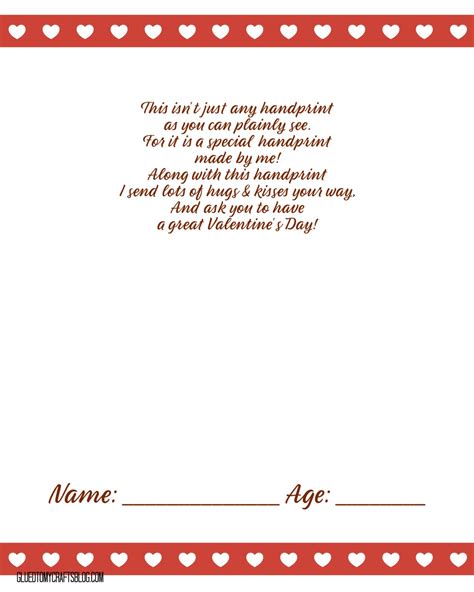 Valentine's Day Poem Printable