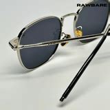 Metal Glint - Silver Black Square Sunglasses - RB2436 — RawBare