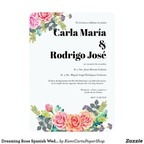 Spanish Wedding Invitation Templates