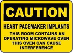 SAFETY SIGN STICKER | CAUTION HEART PACEMAKER IMPLANTS | 254 MM X 165 ...