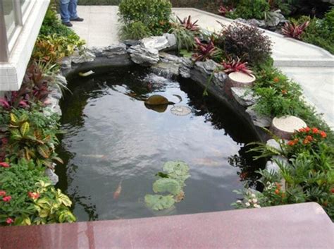 砖砌鱼池怎么做好看,用砖砌鱼池什么样子好,自己砌鱼池图_大山谷图库