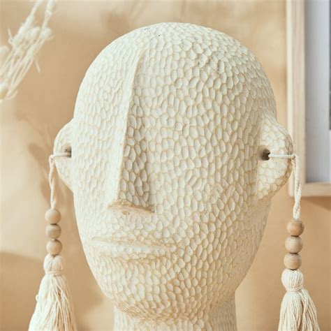 Buy Amida Cole Cement Head Figurine with Tassel - Large from Home ...