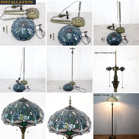 Floor Lamp Base Replacement Only Werfactory® For Tiffany Stained Glass ...