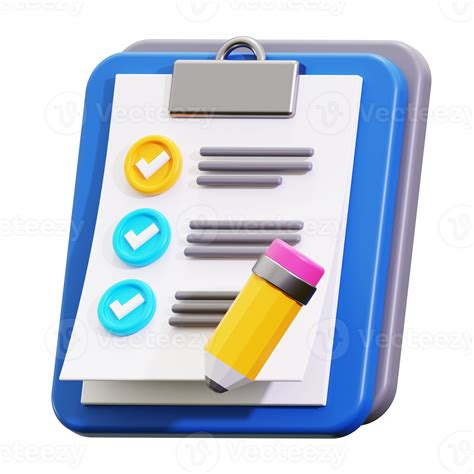 3d to do list icon. Checklist clipboard suitable for organization ...