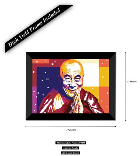 Dalai Lama Wall Poster / Frame – Peacockride