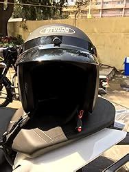 Studds JETSTAR Classic Plain Open Face Helmet (Matt Black, XL) : Amazon ...