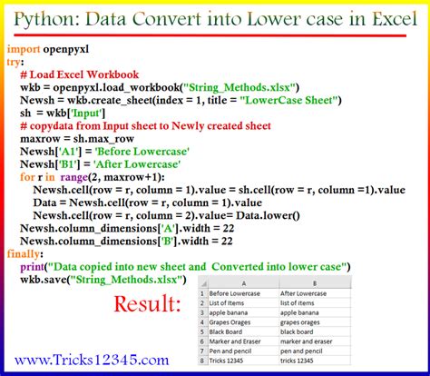 String Method with Excel