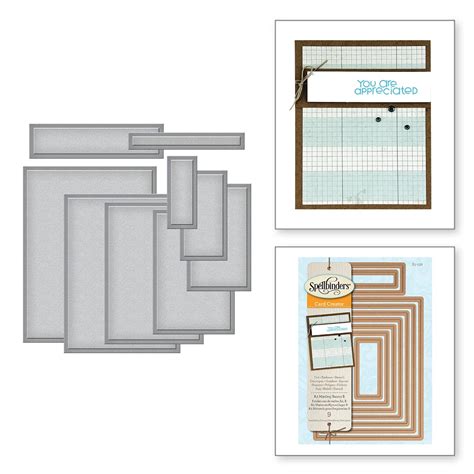 Spellbinders Nestabilities Card Creator Die Templates, A-2 Matting ...