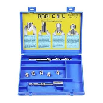 RAPI-COIL M5 X 0.8 Self-Tapping Thread Kit with SS Inserts : Amazon.in ...