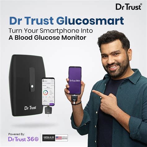 Dr Trust USA Glucometer Sugar Test Machine | Sugar Check Machine, Strips