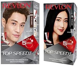 Buy Revlon Top Speed Hair Color, 180g - Natural Brown 60M (Pack of 1 ...
