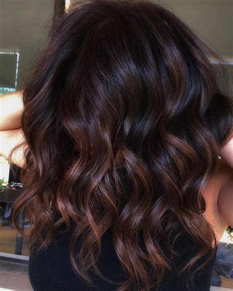 Shoulder Length Dark Hair Color Ideas