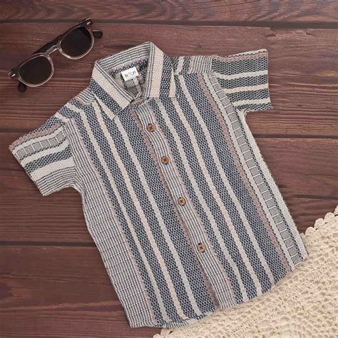 Boys Cotton Shirt – Red Tribal Print | Boon Babies – boonbabies