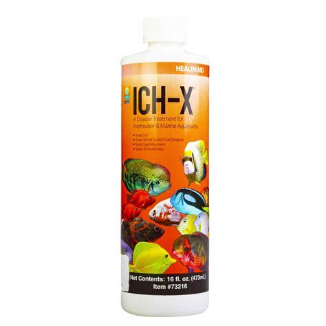 Hikari Ich X Aquarium Disease Treatment 16 oz. for Freshwater and ...