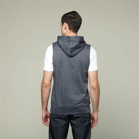 Zasted Sleeveless Hooded Sweatshirt // Dark Grey (S) - Zutoq - Touch of ...