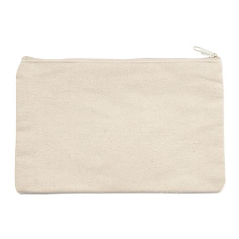 12 oz. Canvas Zippered Pouch - Stylish & Durable for Travel & Everyday Use