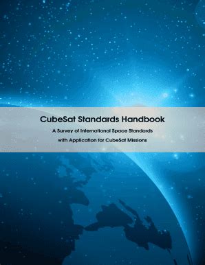 CubeSat Standards Handbook - Fill and Sign Printable Template Online