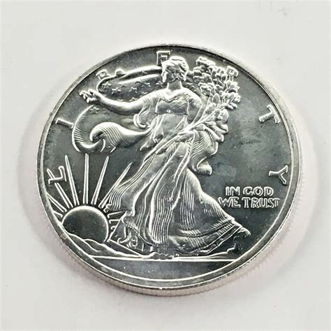 One Troy Ounce .999 Fine Silver Round*Walking Liberty Design | Property ...