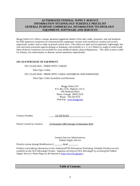 Brugg Cables LLC offers a unique, patented ruggidized metallic fiber ...