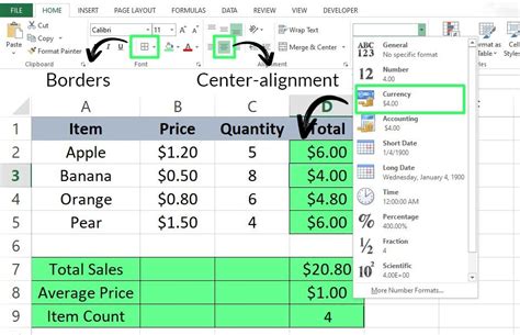 Image result for Excel Cell Formatting