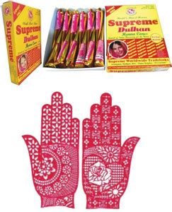 Dulhan Pur Mehandi Supreme Mehndi Henna Cone 12 Pcs + Temporary Tattoo ...