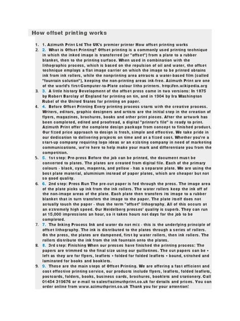 Image result for Offset Printing Basics