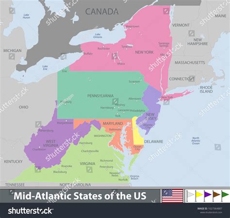 149 Mid atlantic map Images, Stock Photos & Vectors | Shutterstock