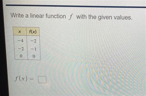 Image result for Write a Linear Function Using F 01F 2 9