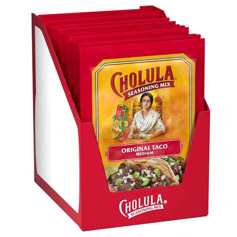 Amazon.com : Cholula Original Taco Seasoning Mix, 1 oz (Pack of 12 ...