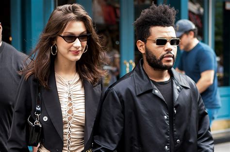 The Weeknd Shares Photo Of Bella Hadid In A Bra On Christmas ...