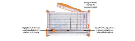 Fiskars 152490-1004 Sure Cut Deluxe Craft Paper Trimmer, 12 Inch ...