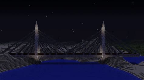 Image result for Cable Bridge Minecraft