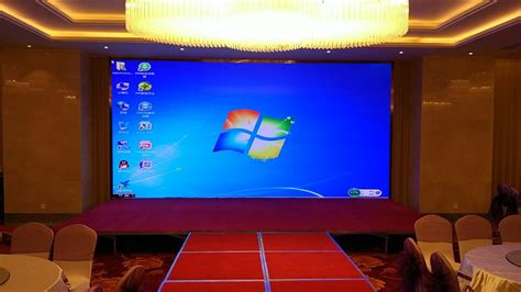 汪海酒店P3全彩屏4块74.758平方 - 南京沃彩电子科技有限公司