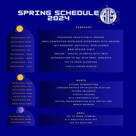 Our spring semester schedule is HERE!! 🥳 We have so many great events ...