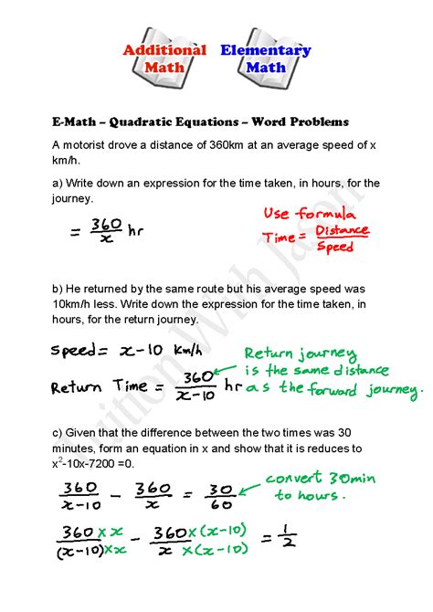 Distance Word Problems 的图像结果