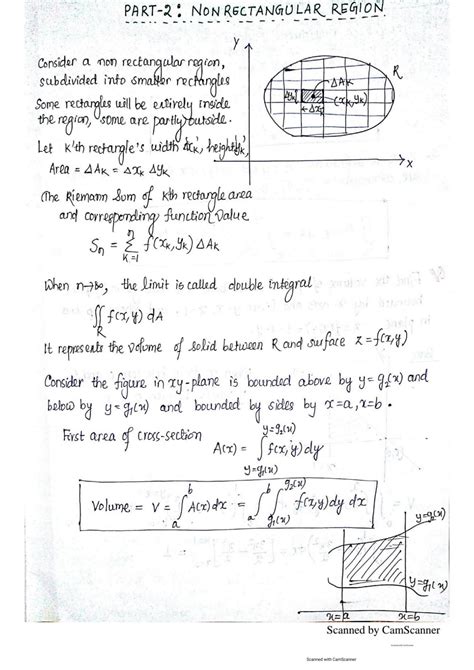 Image result for Double Integral Over a Rectangular Region Formula