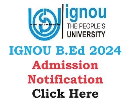IGNOU B.Ed 2024 Admission Notification | IGNOU B.ED Entrance Syllabus ...