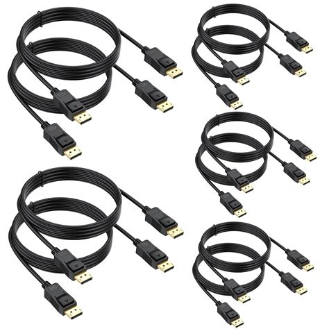 UVOOI 4K DisplayPort Cable 3FT 10-Pack, Display Port to Display Port ...