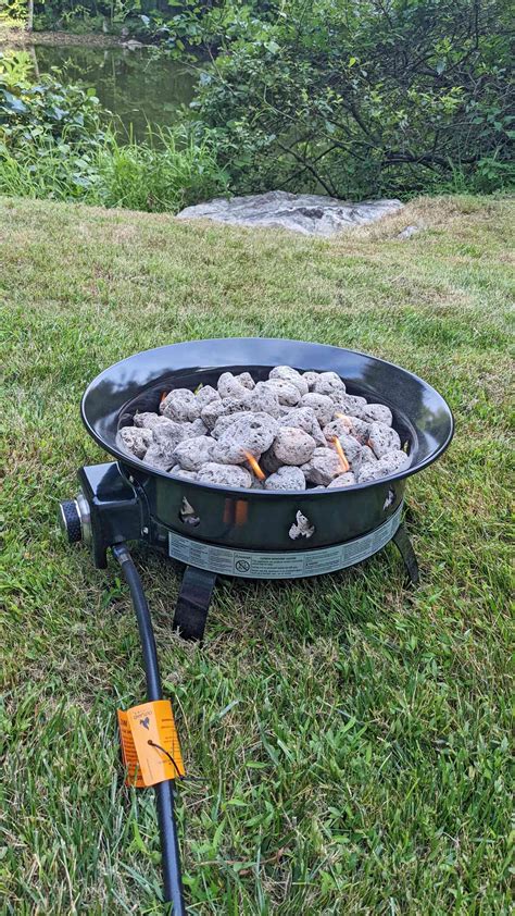 Heininger Portable Propane Outdoor Fire Pit Propane Fire Pit Cover